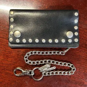 빈티지 USA 스터드 트래커 지갑 타투 스튜디오 야마다