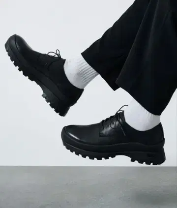 [ PADRONE ] DERBY PLAIN TOE SHOES