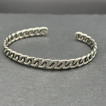 실버 925 키헤이 뱅글 심플 각인 은 여성용