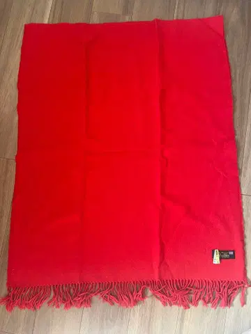 빨간색 캐시미어 스톨 100% 캐시미어