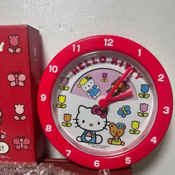 새상품 헬로키티 벽시계 탁상시계 헤이세이 레트로