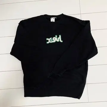 [ x-girl ] 블랙 맨투맨 L