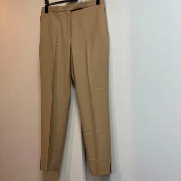 베이지 슬릿 스틱 팬츠