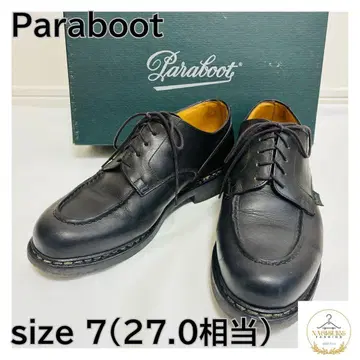 새상품급 Paraboot 파라부트 샹보드 UK7 블랙 가죽 신발