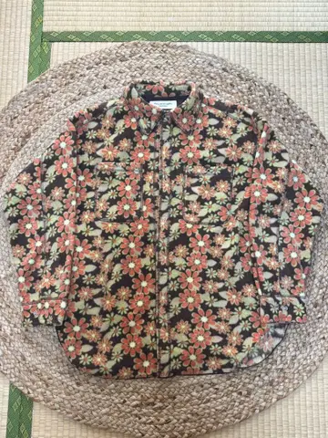 BEAMS BOY 꽃무늬 플리스 셔츠