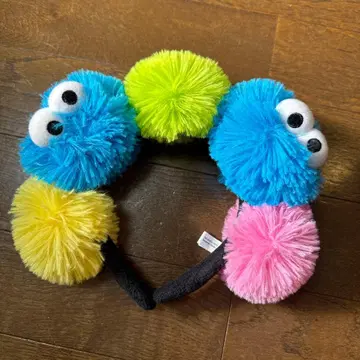 쿠키 몬스터풍 폼폼 머리띠
