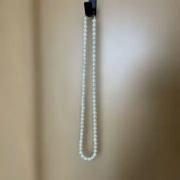 펄 화이트 롱 목걸이