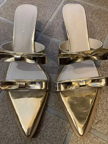 rienda 리본 샌들 골드