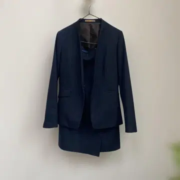 오리히카 RHYME 네이비 스커트 수트 38/40