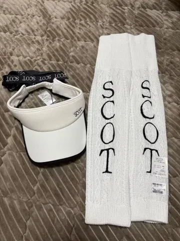 스콧 클럽 선바이저와 레그 워머 세트