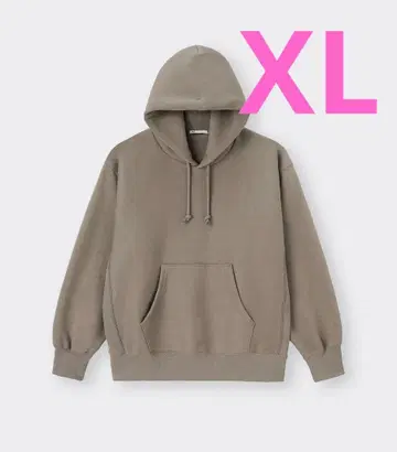GU 헤비 웨이트 후드 맨투맨 베이지 XL