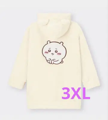 미사용 새상품 GU 치이카와 (먼작귀) 마쉬멜로우 필 후드티 3XL