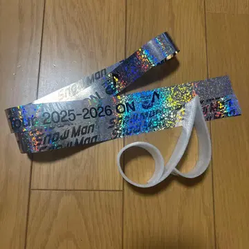 SnowMan Snow Man ON 돔 라이브 낙하물 은색 테이프 음표