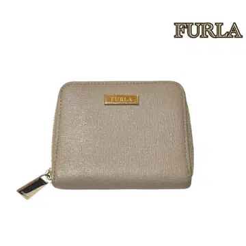 [ FURLA ] 훌라 라운드 지퍼 반 접는 미니 지갑 사피아노