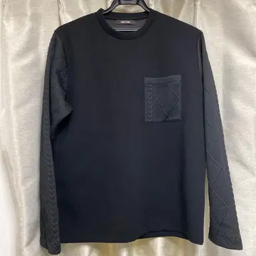 [ 미사용 새상품 ] COMME CA MEN 블랙 긴팔 티셔츠