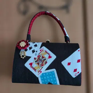 트럼프 무늬 일본 의류용 가방 중형