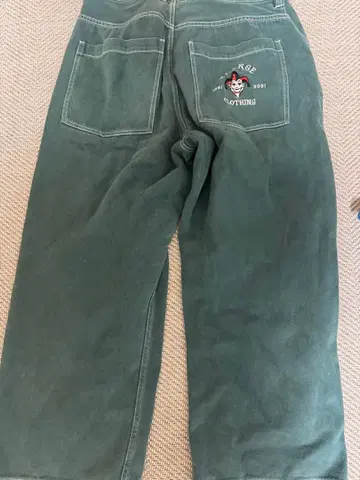 XLARGE 그린 와이드 팬츠 34