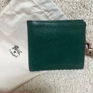 IL BISONTE 접이식 지갑 다크 그린