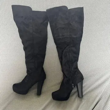 블랙 니하이 부츠 M 사이즈