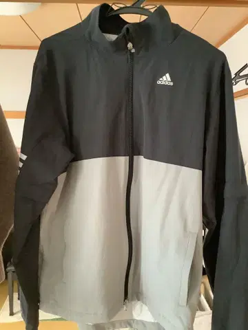 아디다스 남성용 골프 2way 경량 블루종