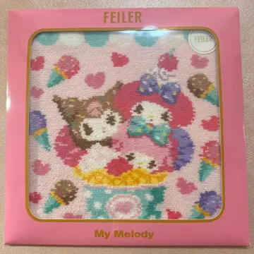 [ 미사용 새상품 ] 페이 FEILER 손수건 산리오 마이멜로디 쿠로미