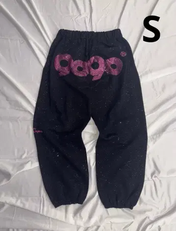 9090girl OG 로고 글리터 스웻 팬츠