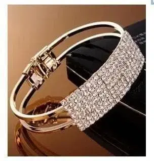 큐빅 골드 메탈 뱅글