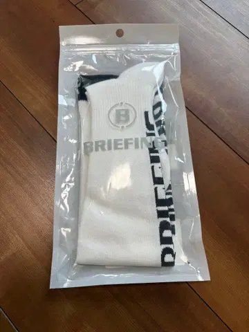 BRIEFING 화이트 양말 미개봉