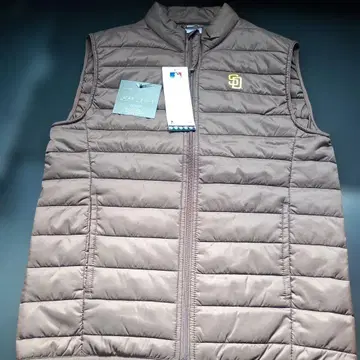 택 포함 새상품 MLB 공식 파드레스 나일론 베스트 L 사이즈 다운풍