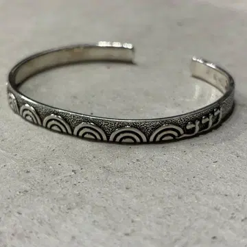 실버 925 심플 여성용 뱅글 팔찌 하와이안