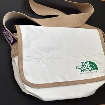 THE NORTH FACE 숄더백 화이트 퍼플 라벨