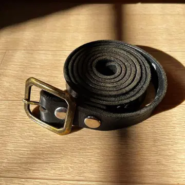 [ 새상품급 ] WILLOW PANTS bye bye belt 블랙 가죽