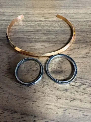 반지 2개와 뱅글 세트