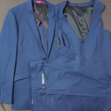 블루 스트라이프 수트 셋업 RESPECTNERO Y7