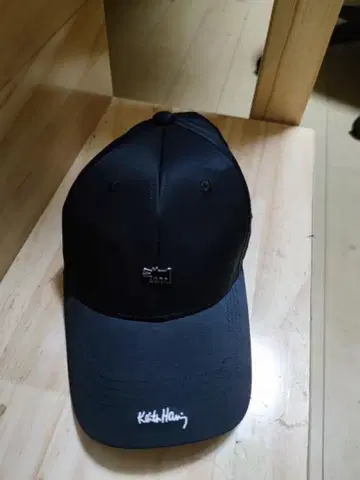 키스 해링 원포인트 메탈 로우캡 블랙