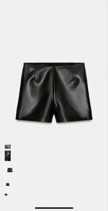 새상품, 미사용 ZARA 가죽 숏팬츠