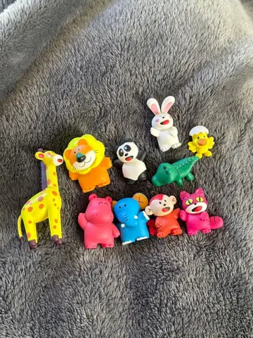 맛있는 동물 피규어 가챠 10종 세트 컴프