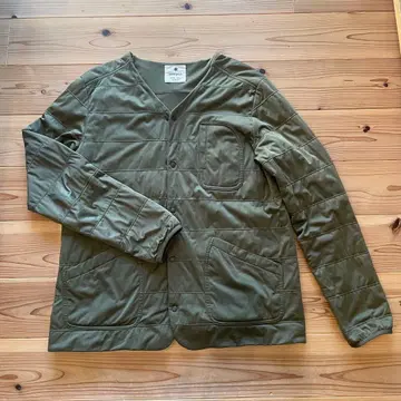 [snow peak] 퀼팅 자켓 올리브 그린 남성용 XL