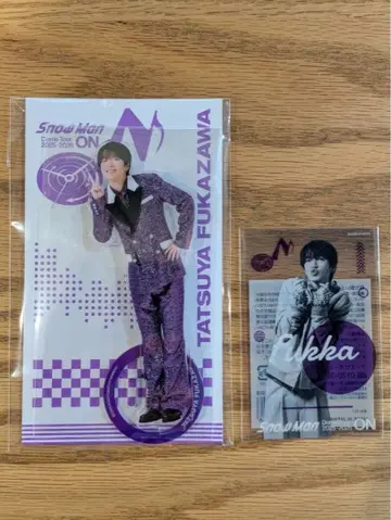 SnowMan 후카사와 타츠야 아크릴 스탠드 클리어 스티커