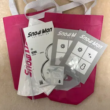 Snow Man 1st POP UP 굿즈 메구로 렌 멘카라 씰 포함