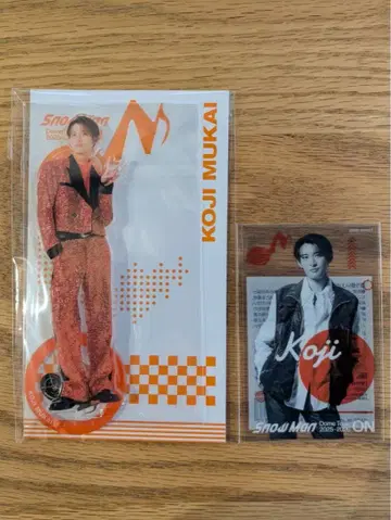 SnowMan 무카이 코지 아크릴 스탠드 클리어 스티커