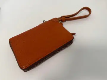 SLOW 카멜 가죽 접이식 지갑