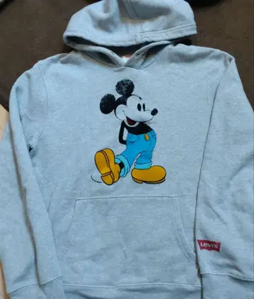 리바이스 x 미키 콜라보 후드티 M