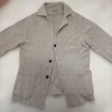 Cruciani 니트 테일러드 자켓 그레이