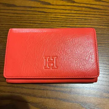 HIROFU [ 히로후 ] 오렌지 가죽 접이식 지갑