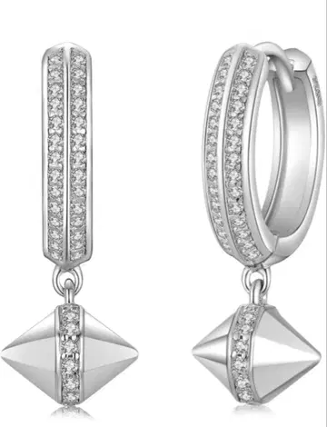 귀걸이 남성용 여성용 금속 알레르기 방지 후프 귀걸이 남성용 실버