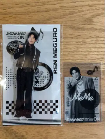 SnowMan 메구로 렌 아크릴 스탠드 클리어 스티커