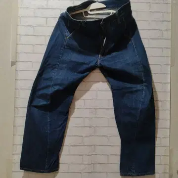 BIGJOHN: WW003 다크 블루 데님 팬츠 허리 90cm