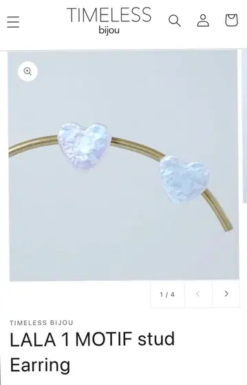 LALA 1 MOTIF 스터드 타임리스 비쥬 귀걸이