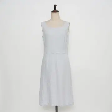 애니에스 린넨 100% 티셔츠 원피스 프랑스제 보라색 2*LD1471